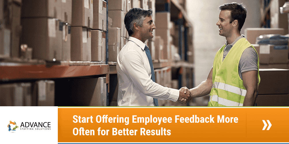 Start Offering Employee Feedback More Often for Better Results