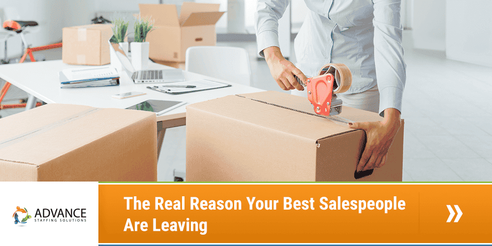 The Real Reason Your Best Salespeople Are Leaving